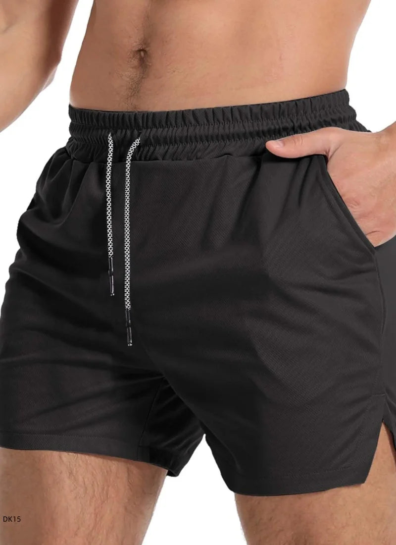 Men's sports shorts, breathable tennis shorts, quick drying badminton pants, outdoor running sportswear, summer, new double-laye
