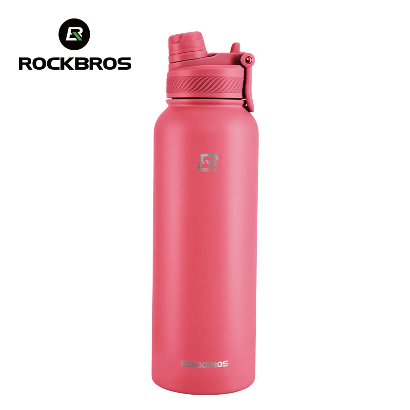 Botella Térmica ROCKBROS – Acero Inoxidable 304 para Deporte y Ciclismo