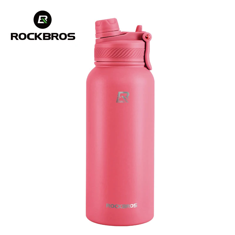 Botella Térmica ROCKBROS – Acero Inoxidable 304 para Deporte y Ciclismo