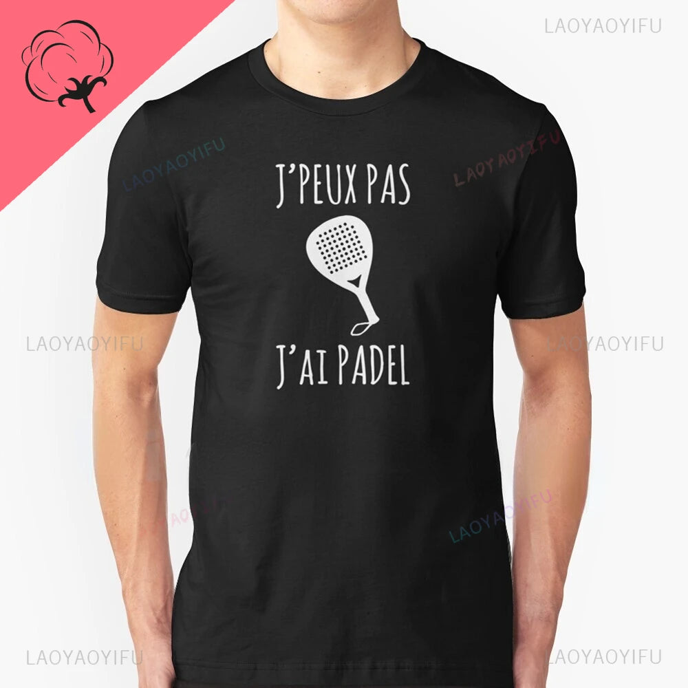 Porque Pierdo Al Padel Divertido Tshirt Funny Cotton T Shirt Casual Soft Premium Men Clothing Shirt Graphic Tee Shirt Summer Top