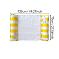 1pc Inflatable Foldable Floating Row Swimming Pool Party Water Hammock Air Mattresses Pvc Stripe Water Floating Inflatable Mat