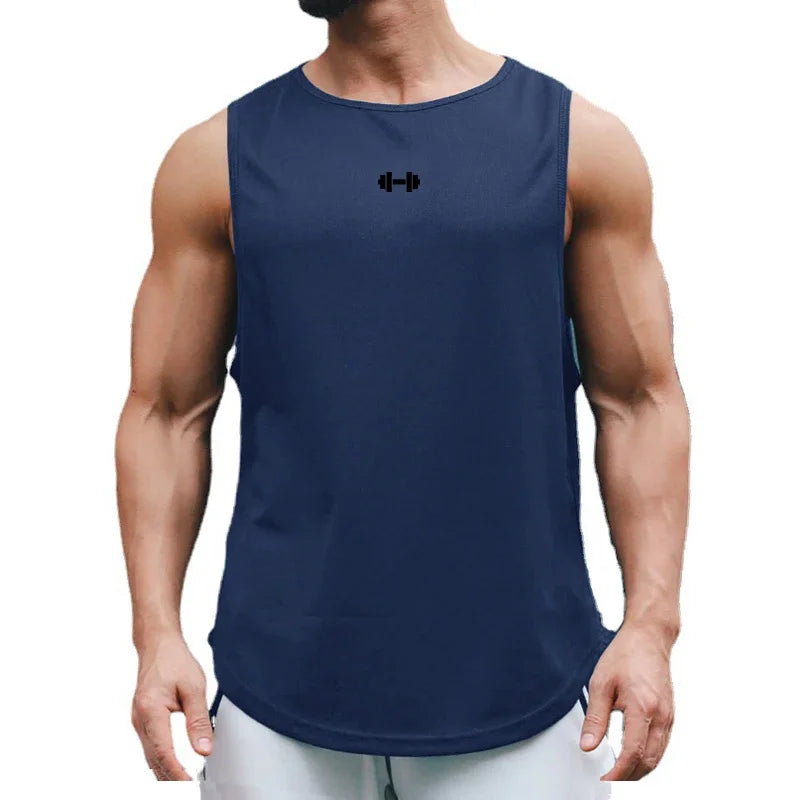 Camisetas deportivas de malla transpirables de secado rápido para gimnasio, fitness y culturismo. Camisetas sin mangas para correr, ideales para entrenamientos y actividades al aire libre.