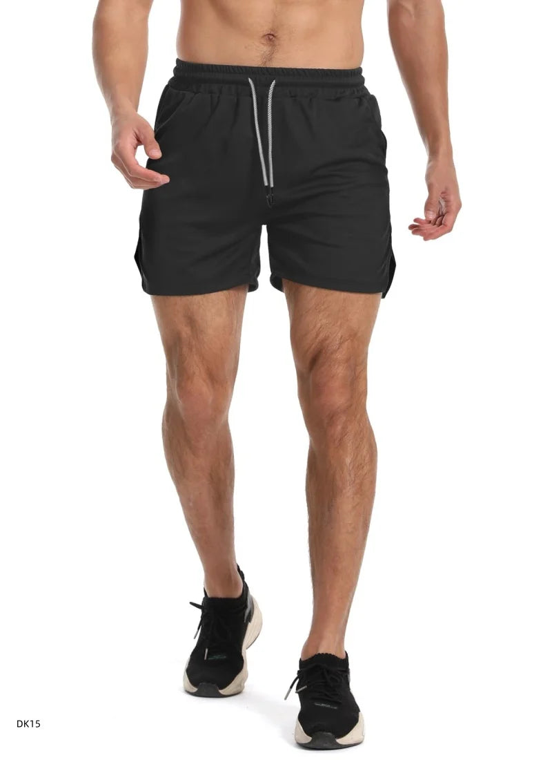 Men's sports shorts, breathable tennis shorts, quick drying badminton pants, outdoor running sportswear, summer, new double-laye