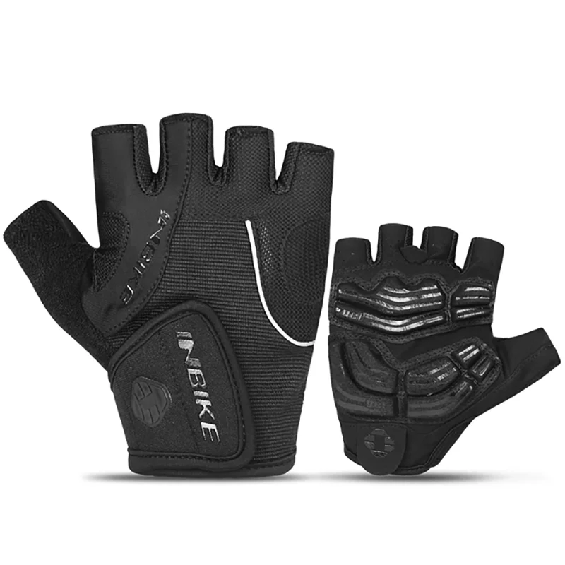 Guantes de Ciclismo INBIKE Medio Dedo – GEL Antishock para MTB y Carretera