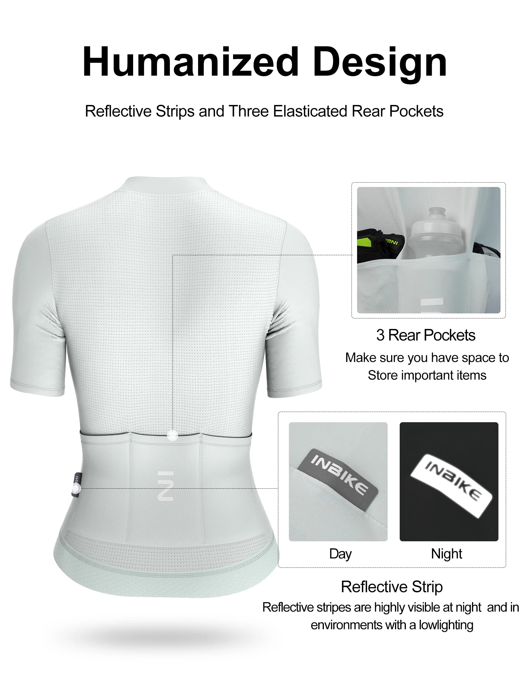 INBIKE Women's Cycling Jersey Set Road Bike Jersey Short Sleeves Bicycle Clothing Bike Bib Shorts with Pockets Biking Clothes