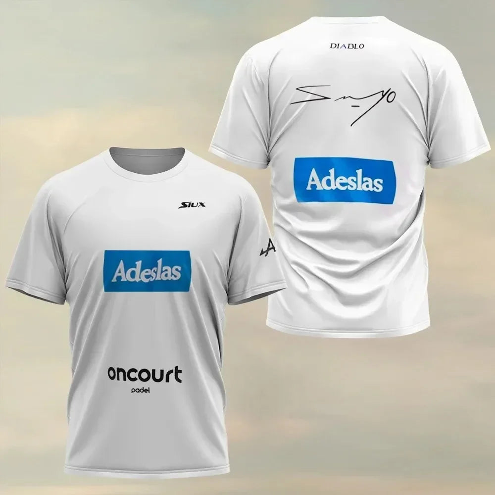 2026 New Padel Tennis Sports Jersey Men's T-Shirt Women Badminton Quick Drying Tops Summer Breathable Tees Padel Short Sleeve