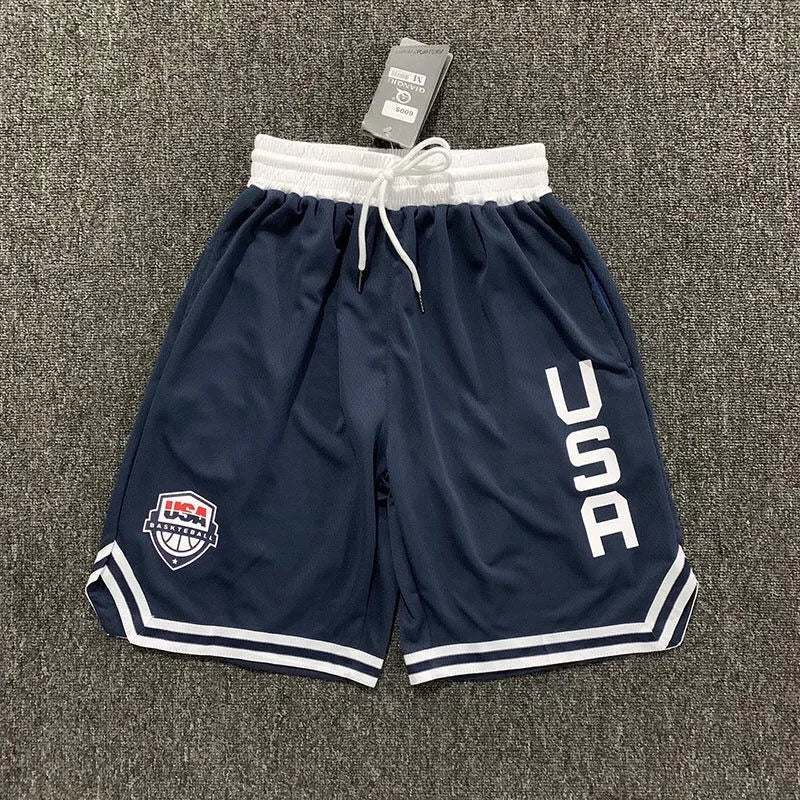 2024 Summer Basketball Running Shorts Men High Quality Social Elastic Waist Shorts 2 Colors Sport Clothes Training Shorts