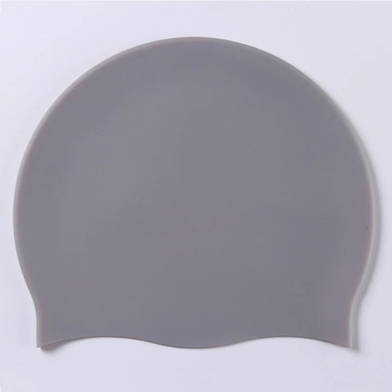 Silicone World Silicone Swimming Cap Men Women Long Hair Waterproof Color Sports High Elastic Adults Swim Pool Hat Diving Hat