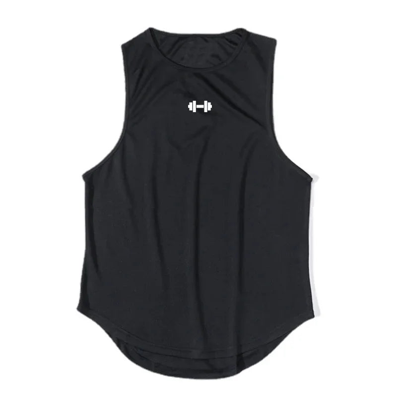 Camisetas deportivas de malla transpirables de secado rápido para gimnasio, fitness y culturismo. Camisetas sin mangas para correr, ideales para entrenamientos y actividades al aire libre.