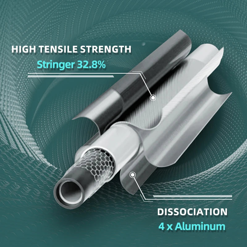 RaceRun Aluminum Carbon Tennis Racket, 50-60lbs, 305±10g (threading), Enhanced Durability & Shock Absorption, Frosted Feel