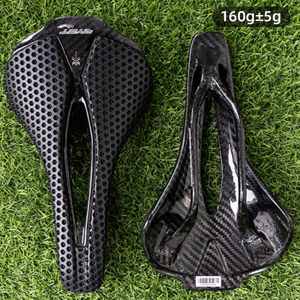 Sillín de bicicleta RYET impreso en 3D, 120 g, cojín de carbono, asiento de bicicleta superligero para MTB, gravel y bicicleta de carretera. Accesorios de ciclismo.