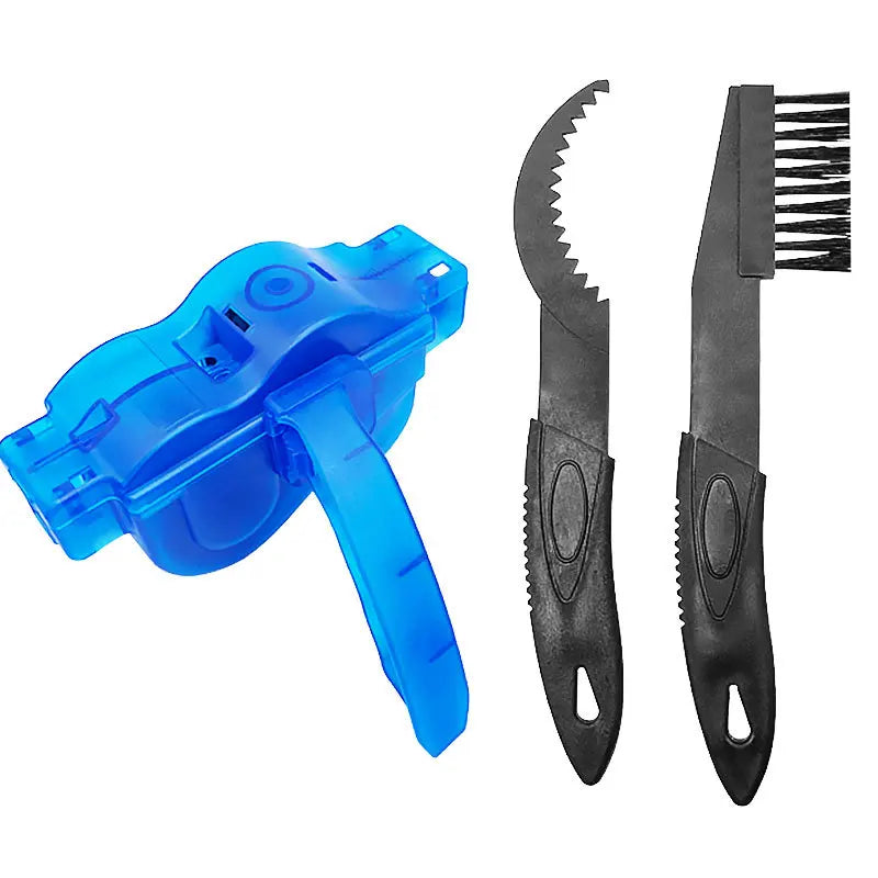 Kit de limpieza y lubricación de cadena de bicicleta, herramienta de limpieza portátil para el mantenimiento de la cadena de bicicleta.