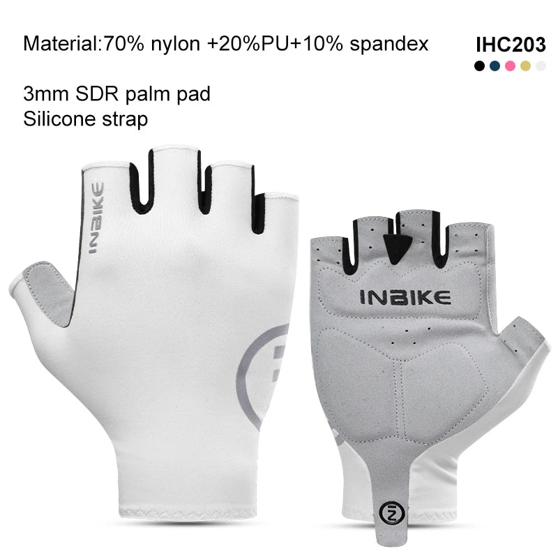 Guantes de Ciclismo INBIKE Unisex – Medio Dedo Ligeros para MTB y Deporte