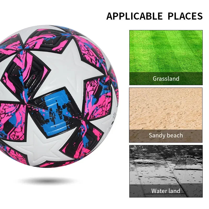 Standard Soccer Ball Professional Outdoors Sports Match Balls Training Seamless Football High Quality PU Material Size 5