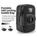 WEST BIKING Mini Bicycle Saddle Bag Knob Self-locking Portable Cycling Tail Bag Tool Storage Bag MTB Road Bike Accessories
