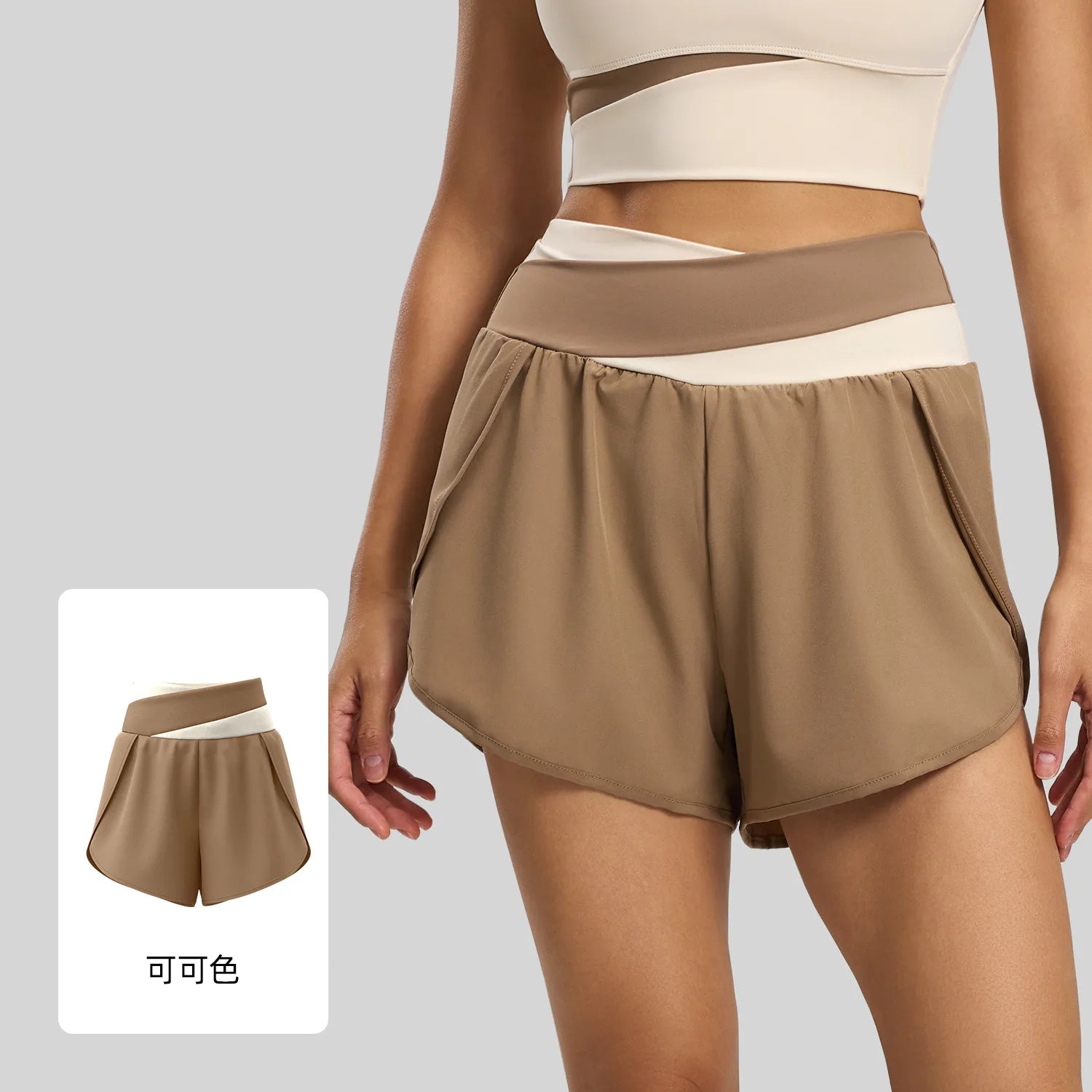 Breathable High Waist Yoga Tennis Shorts with Pocket Women's Lightweight Quick-dry Elestic Golf Athletic Fitness Running Shorts