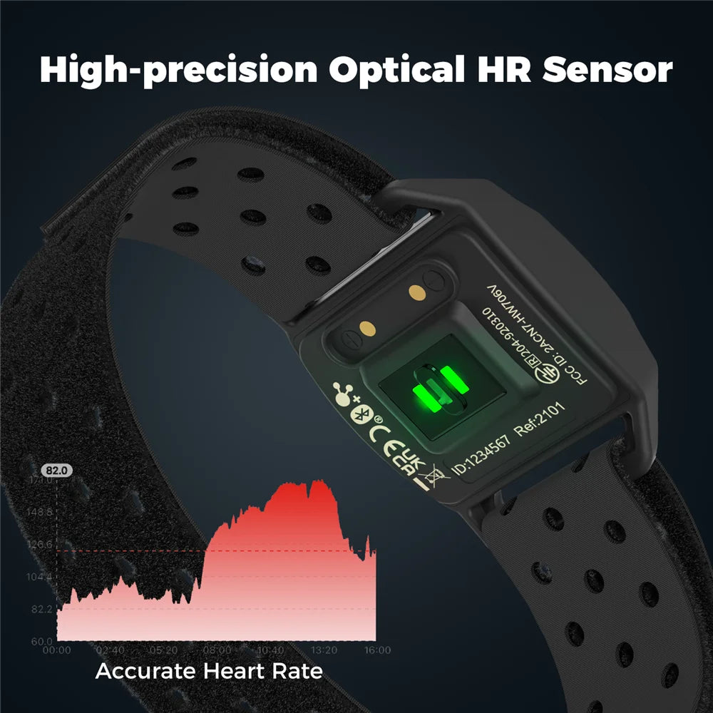 Monitor de Frecuencia Cardíaca COOSPO HW706 – Brazalete Óptico ANT+ para Ciclismo