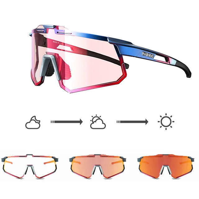 Gafas de Ciclismo para Mujer INBIKE – Fotocromáticas UV400 y Antipolvo