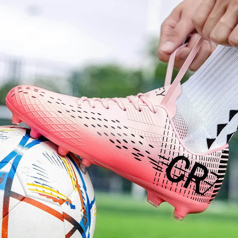 Men Professional Soccer Shoes Field Original Resistant Male Comfortable Football Shoes Long Spikes Fast Sports Football Boots