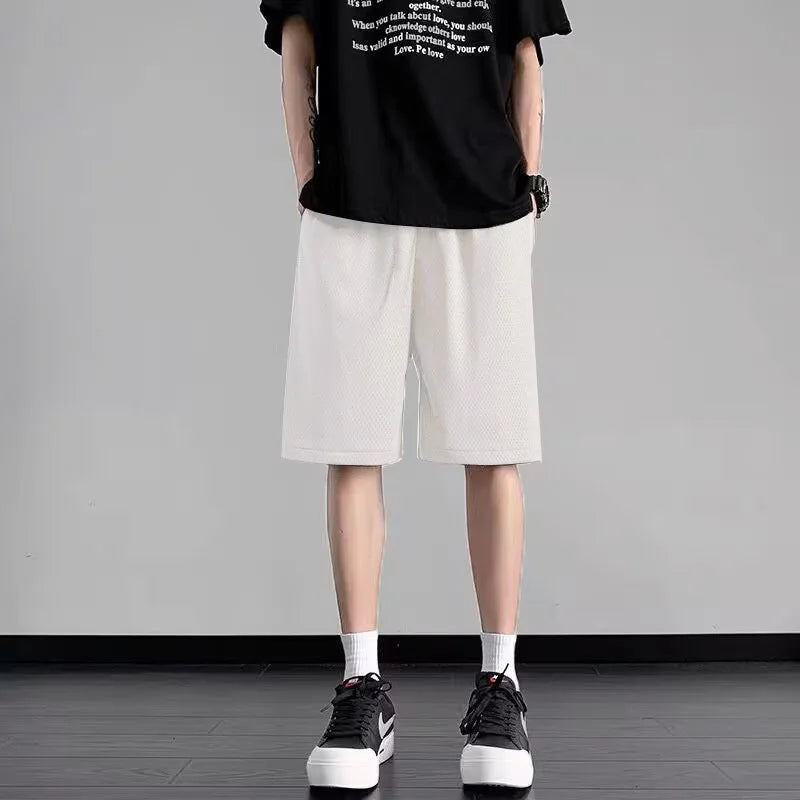 NEW 2026 Solid Football Training Shorts Men's Summer Bottoms Running Basketball Soccer Shorts male Tennis Badminton Sports Short
