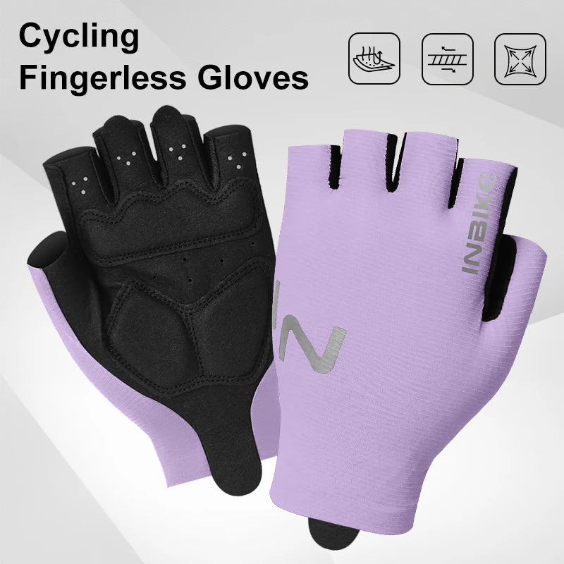 Guantes de Ciclismo INBIKE Unisex – Medio Dedo Ligeros para MTB y Deporte