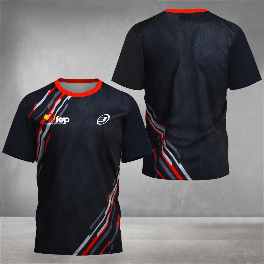 Cool Padel Breathable Short Sleeve Summer Quick Dry Short Sleeve Street Men's Top Outdoor Tennis T Shirt New Fitness Collection
