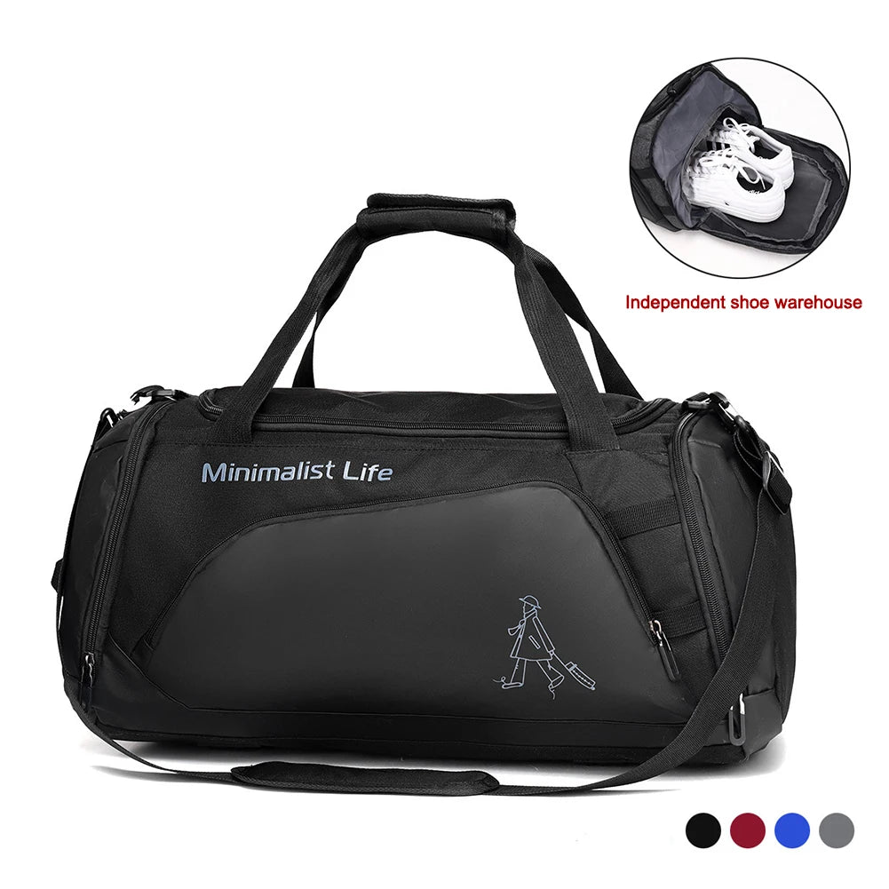 Fitness Bag Nylon Sports Backpack Large Capacity  Fitness Training Bag Multifunctional Wear-resistant Bags for Outdoor Football
