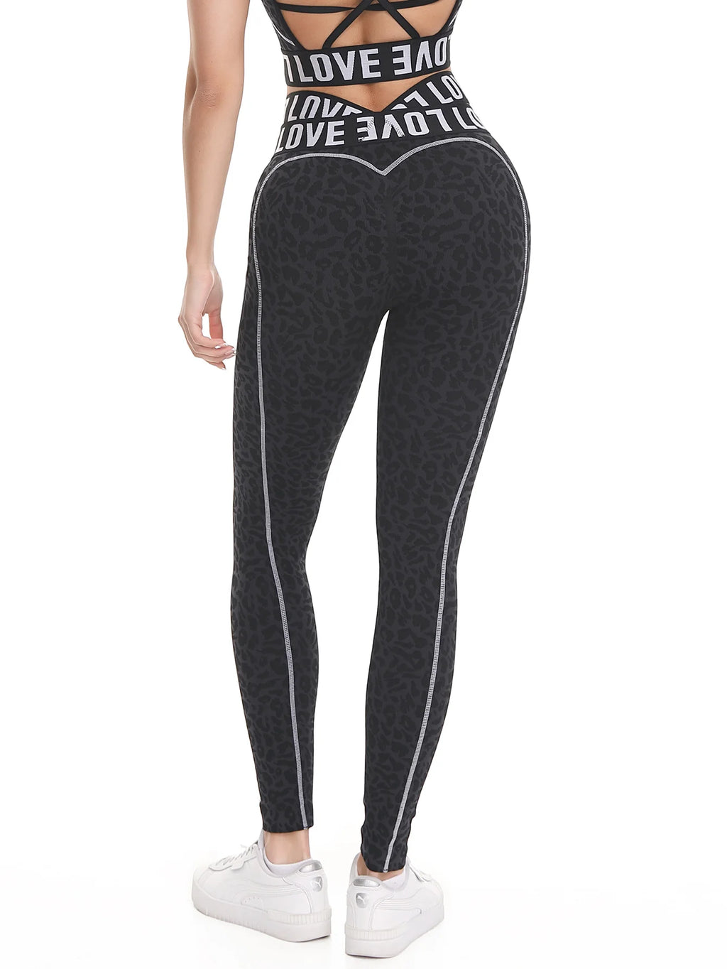 Conjunto Gym y Yoga Mujer 2 Piezas — Leggings + Sujetador Deportivo Sin Costuras
