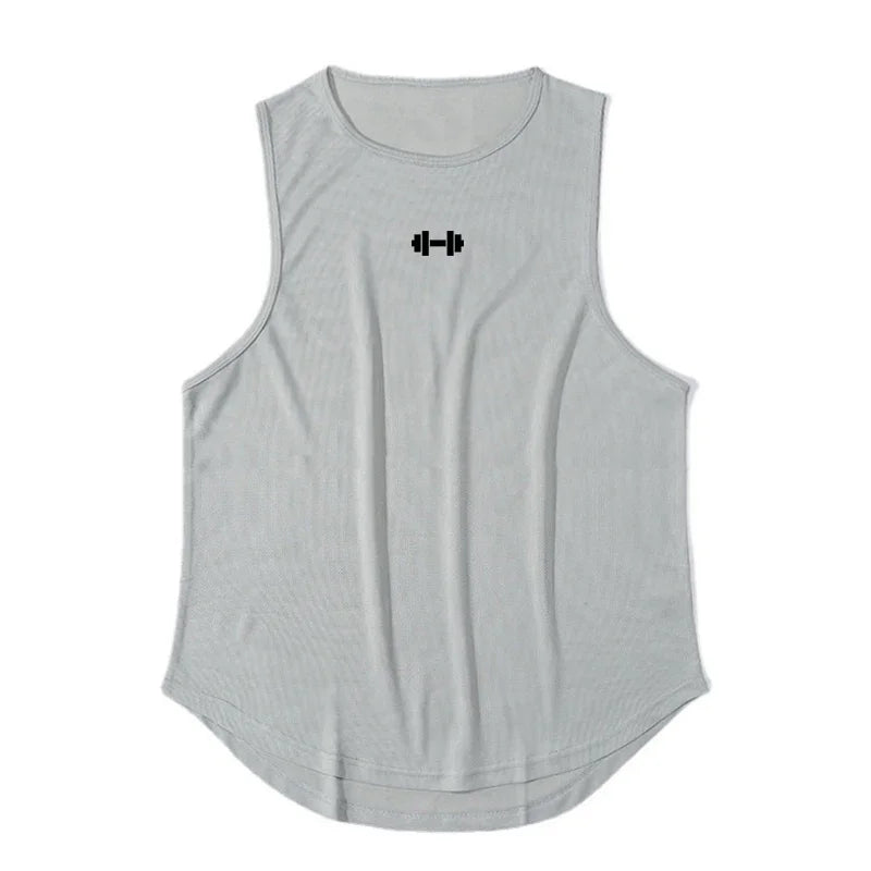 Camisetas deportivas de malla transpirables de secado rápido para gimnasio, fitness y culturismo. Camisetas sin mangas para correr, ideales para entrenamientos y actividades al aire libre.
