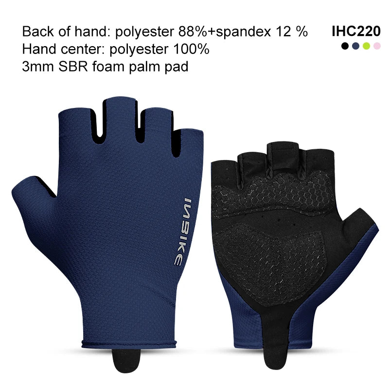 Guantes de Ciclismo INBIKE Unisex – Medio Dedo Ligeros para MTB y Deporte