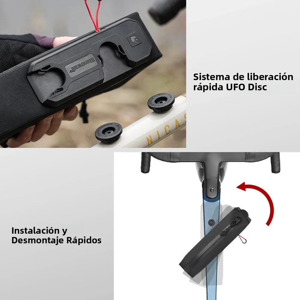 Rhinowalk  Front Top Tube Bag Waterproof Frame Bag Quick-Release Bike Accessories MTB Storage Cycling Bikepacking