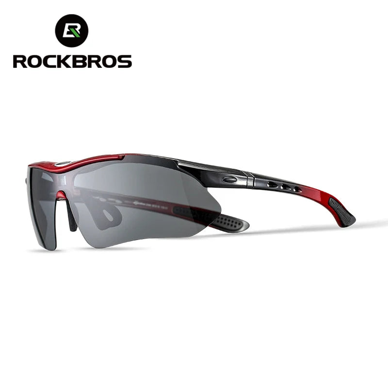 Gafas de ciclismo polarizadas ROCKBROS para hombre y mujer, ideales para ciclismo de montaña, carretera, senderismo y deportes al aire libre. Lentes de 5 pulgadas.