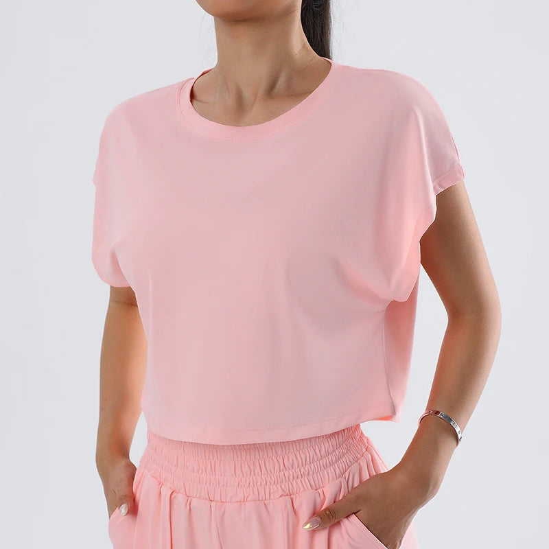 Top Deportivo Holgado Mujer — Secado Rápido para Yoga, Running y Gym