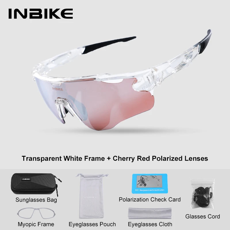 Gafas MTB Polarizadas INBIKE 2025 – UV400 para Ciclismo y Deporte Outdoor