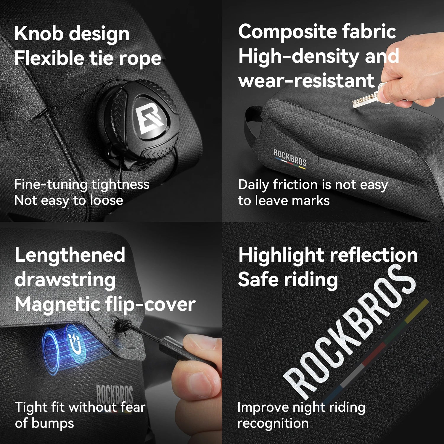 Bolsa de Tubo Superior ROCKBROS – Impermeable y Ligera para Accesorios de Bicicleta