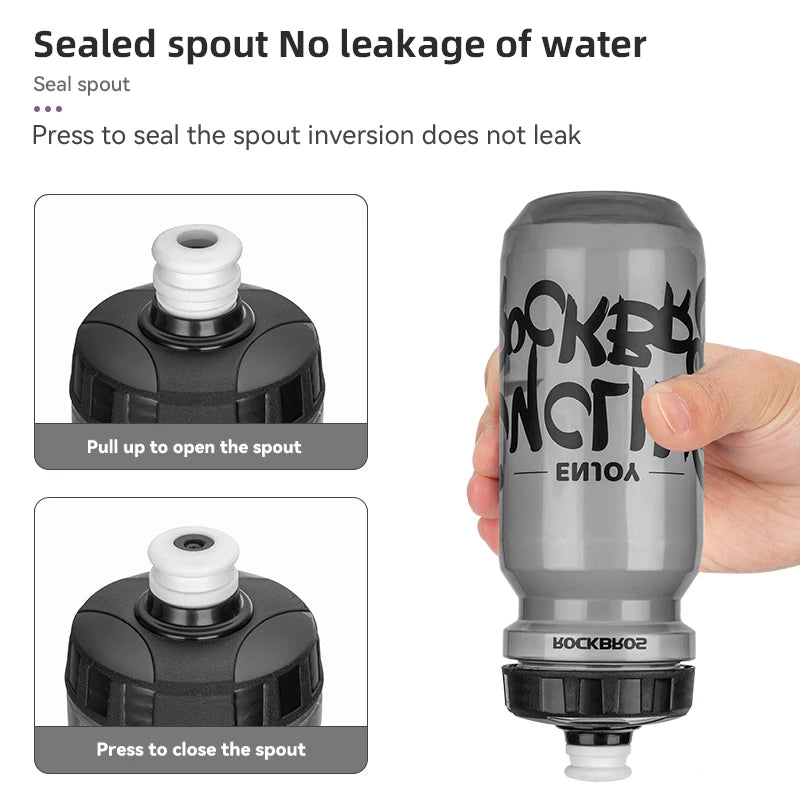 Botella de Agua ROCKBROS para Bicicleta MTB y Carretera – Gran Capacidad