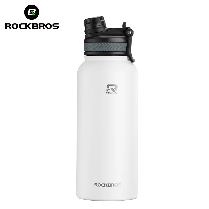 Botella Térmica ROCKBROS – Acero Inoxidable 304 para Deporte y Ciclismo