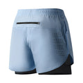 Pantalones Cortos Running Hombre — Doble Capa, Secado Rápido, Negro