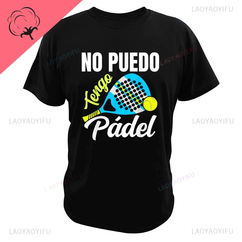 Porque Pierdo Al Padel Divertido Tshirt Funny Cotton T Shirt Casual Soft Premium Men Clothing Shirt Graphic Tee Shirt Summer Top