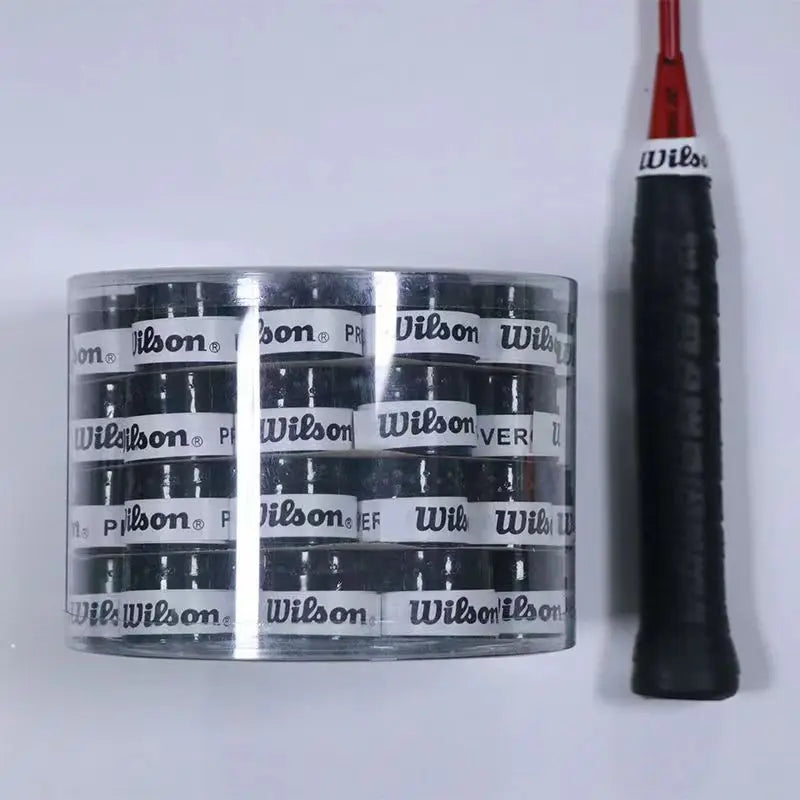 15/30/60/120PCS Wilson Tennis Overgrip PU Tennis Racket Sweat Band Absorption Grip Badminton Racket Handle Grip Tennis Griptape