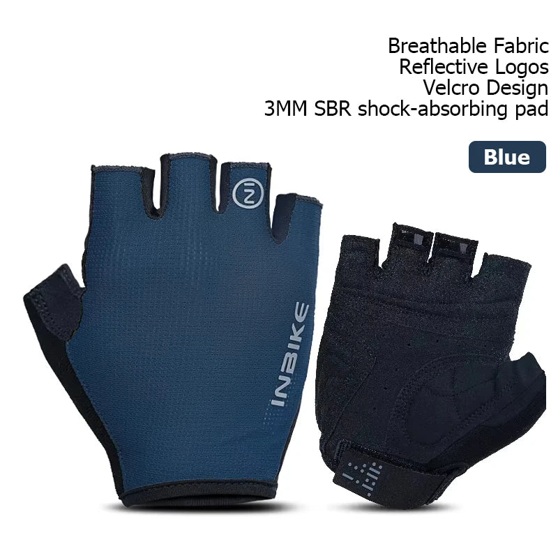 Guantes MTB INBIKE Verano – Medio Dedo con Absorción de Impactos
