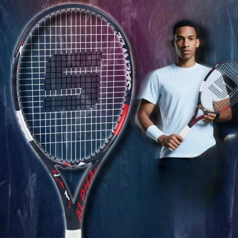 Professional Tennis Racke Full Carbon Fiber Lightweight Tennis Rackets Shock Absorption Rackets Portable Sports Equipments