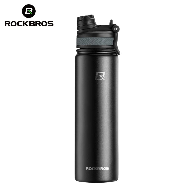 Botella Térmica ROCKBROS – Acero Inoxidable 304 para Deporte y Ciclismo
