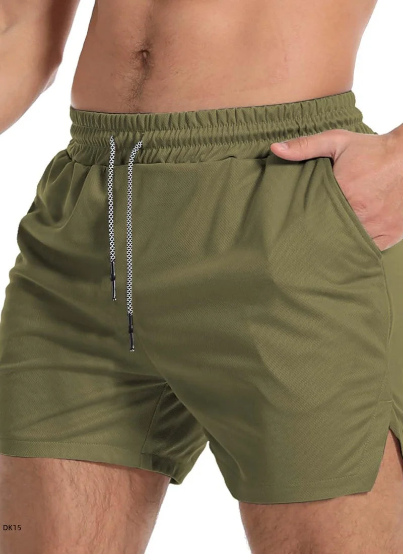 Men's sports shorts, breathable tennis shorts, quick drying badminton pants, outdoor running sportswear, summer, new double-laye