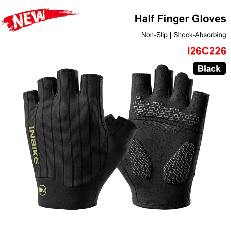 Guantes MTB INBIKE Verano – Medio Dedo con Absorción de Impactos