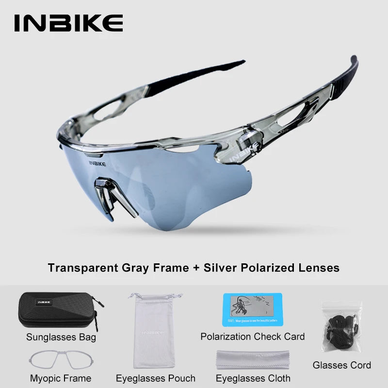 Gafas de Ciclismo Polarizadas INBIKE – Protección UV400 para MTB y Carretera
