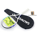 BaboBee 100% Full Carbon Fibre Premium Professional Tennis Racket Free Bag & Overgrip, 55-65lbs Threaded, Ultra-light 265±5g