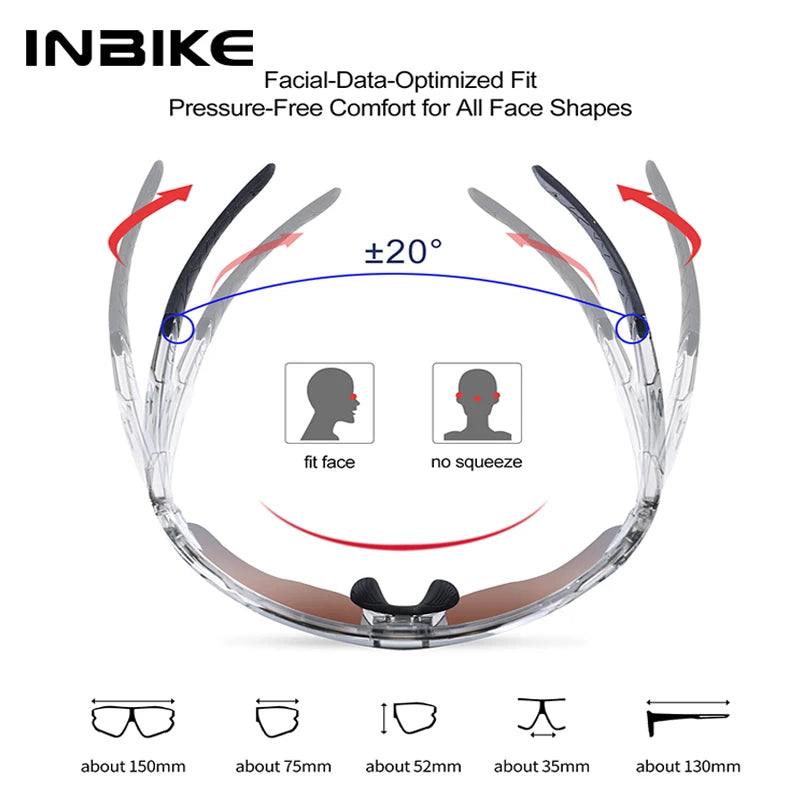 Gafas de Ciclismo Polarizadas INBIKE – Protección UV400 para MTB y Carretera