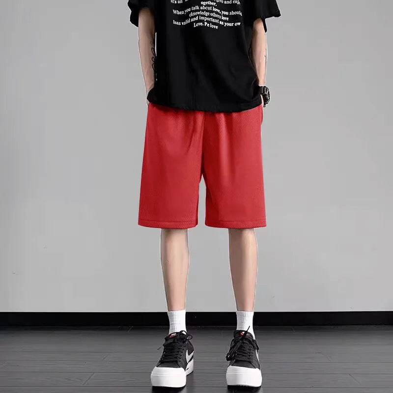 NEW 2026 Solid Football Training Shorts Men's Summer Bottoms Running Basketball Soccer Shorts male Tennis Badminton Sports Short