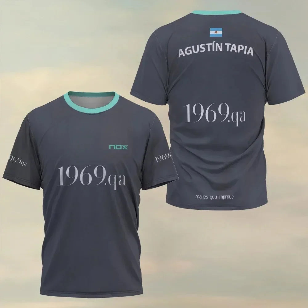 2026 New Padel Tennis Sports Jersey Men's T-Shirt Women Badminton Quick Drying Tops Summer Breathable Tees Padel Short Sleeve